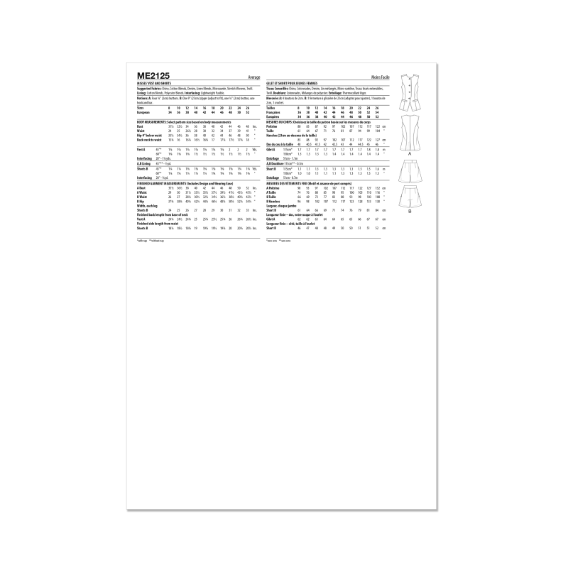 Patron KnowMe 2125.Y5 (46-54) - Veste...