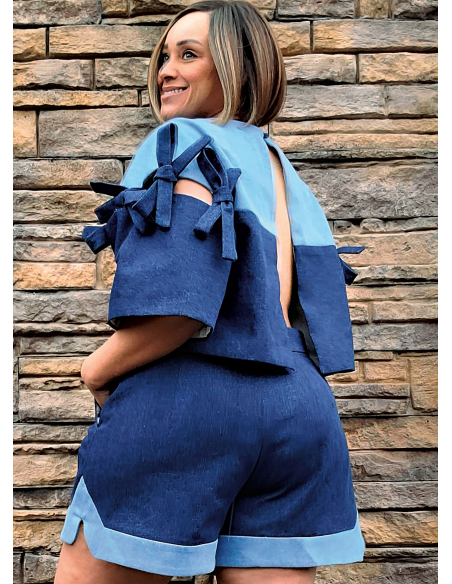 Patron KnowMe 2127.BB (48-56) - Top & Shorts manches kimono