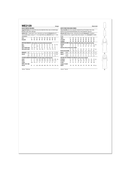 Patron KnowMe 2129.Y5 (46-54) - Bodysuit & Robe