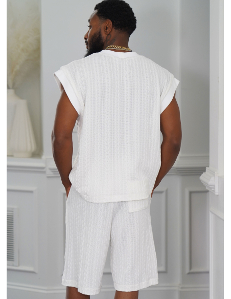 Patron KnowMe 2130.A (46-64) - Top et Shorts Homme