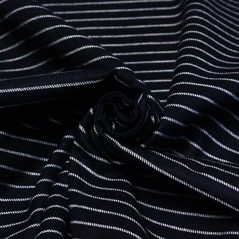 Drill 100% coton - Rayure blanche...