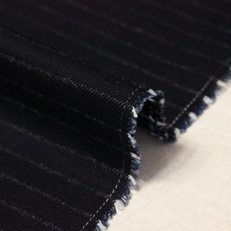 Drill 100% coton - Rayure blanche...