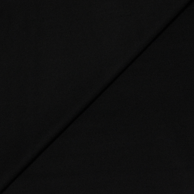 Gabardine émerisé coton & élasthanne – Noir