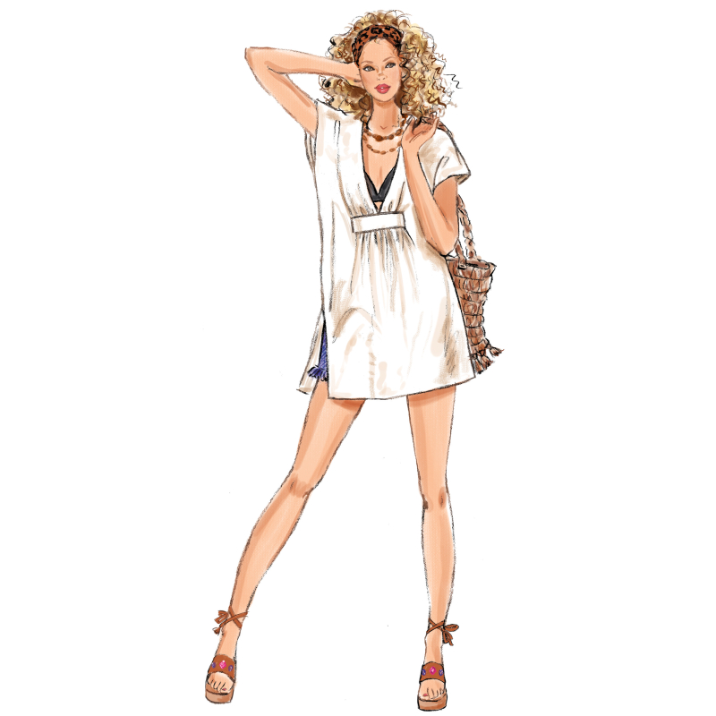 Patron New Look 6795 - Caftan deux...