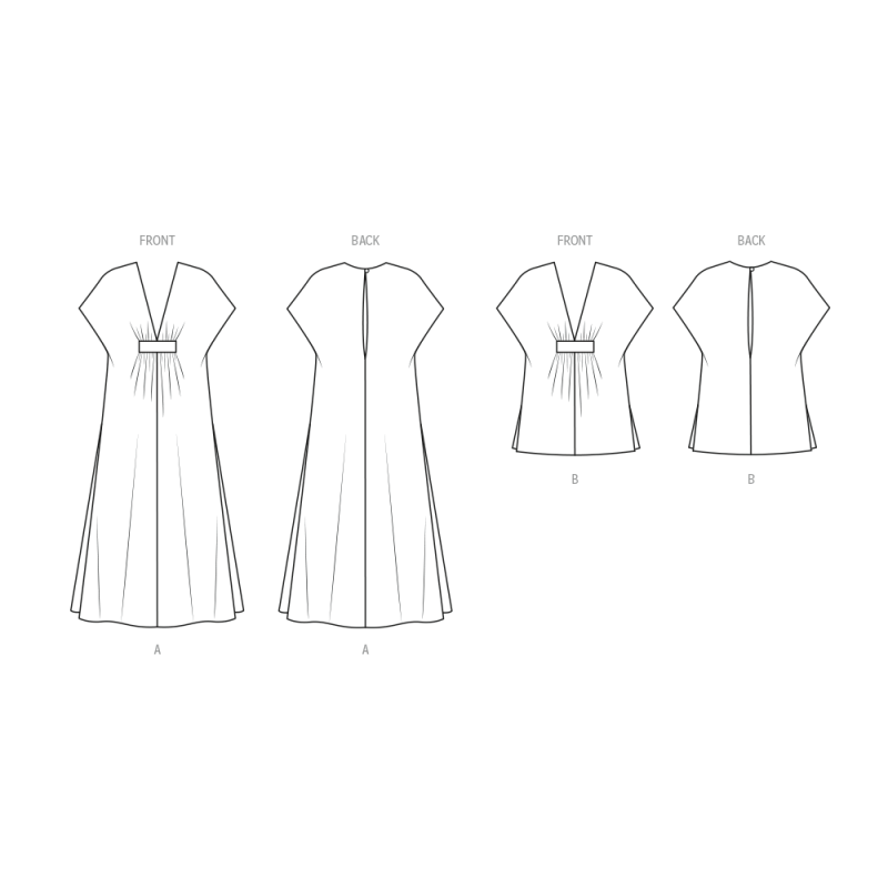 Patron New Look 6795 - Caftan deux...