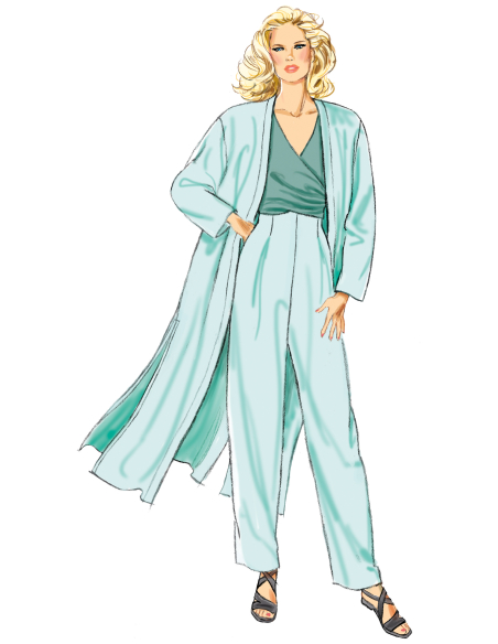 Patron New Look 6796 - Manteau, Tops & Pantalon