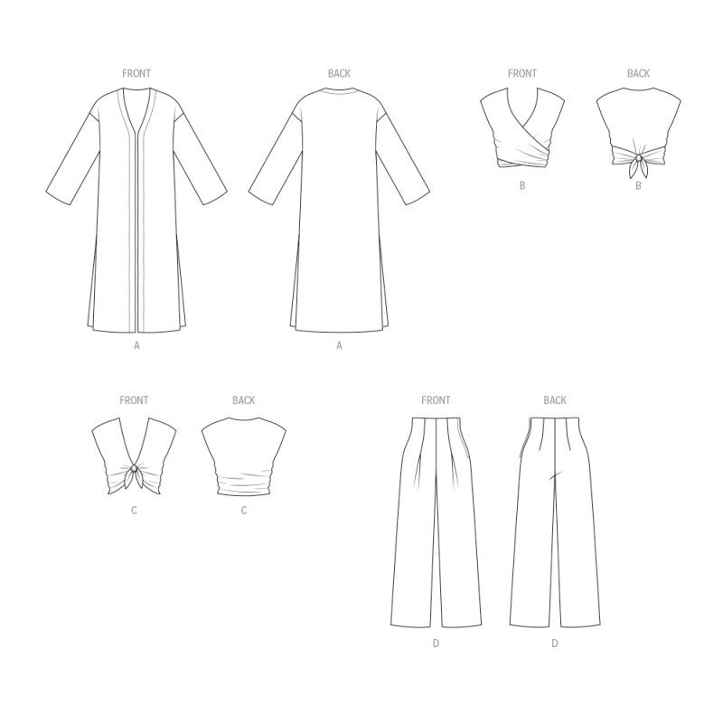 Patron New Look 6796 - Manteau, Tops...