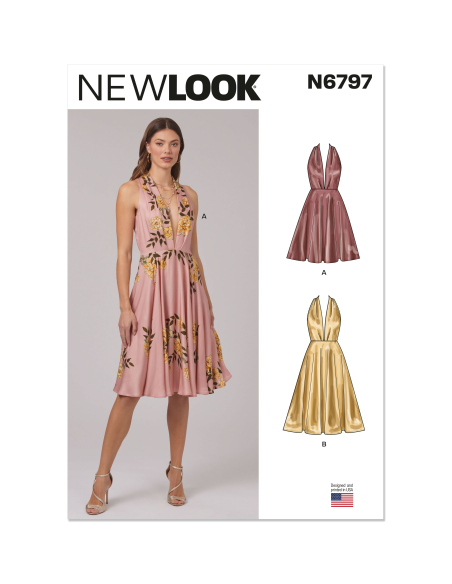Patron New Look 6797 - Robe deux longueurs