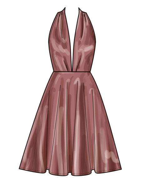 Patron New Look 6797 - Robe deux longueurs