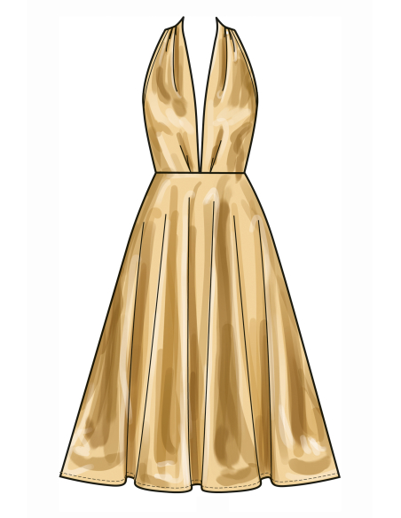 Patron New Look 6797 - Robe deux longueurs