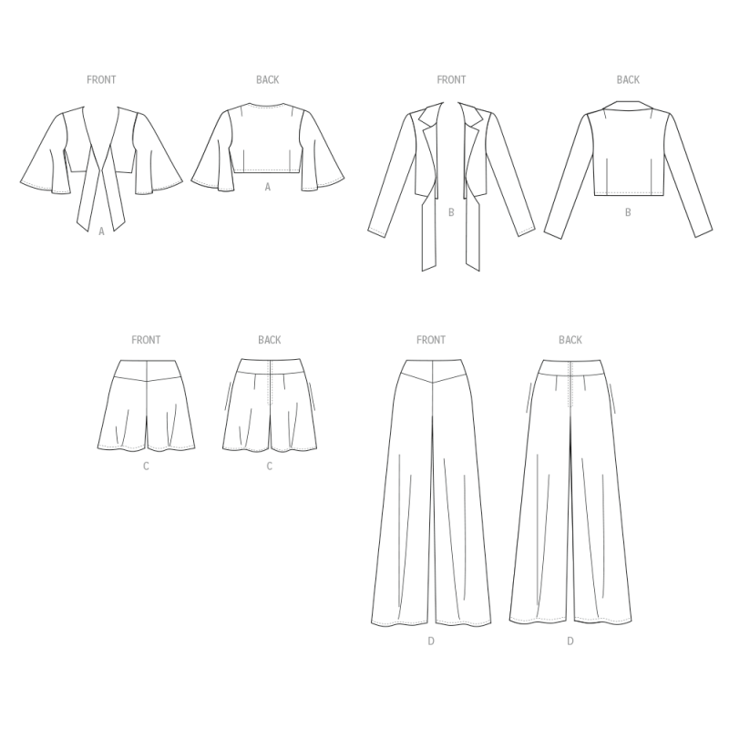 Patron New Look 6801 - Tops, Shorts &...