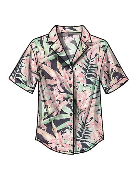 Patron New Look 6802 - Chemise, Pantalon & Short