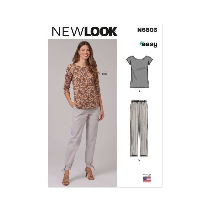 Patron New Look 6803 - Top & Pantalon Court