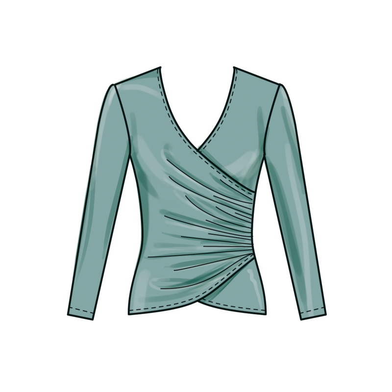 Patron New Look 6804 - Tops en maille...