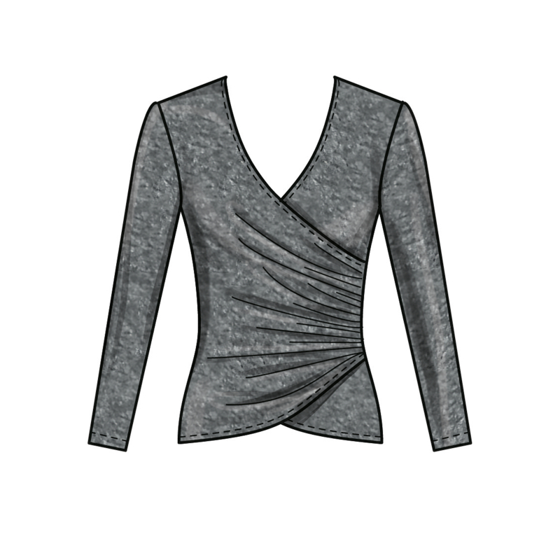 Patron New Look 6804 - Tops en maille...