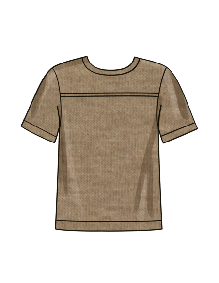 Patron New Look 6805 - Pyjama unisexe & chemise-robe de nuit