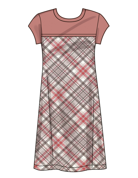 Patron New Look 6805 - Pyjama unisexe & chemise-robe de nuit