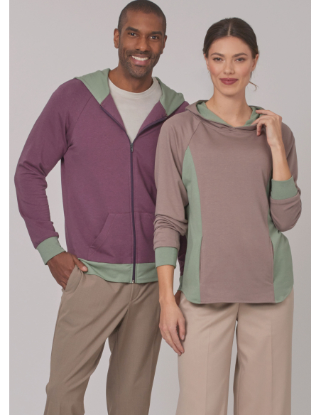 Patron New Look 6806 - Hoodies unisexes confort