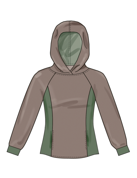 Patron New Look 6806 - Hoodies unisexes confort