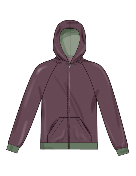 Patron New Look 6806 - Hoodies unisexes confort