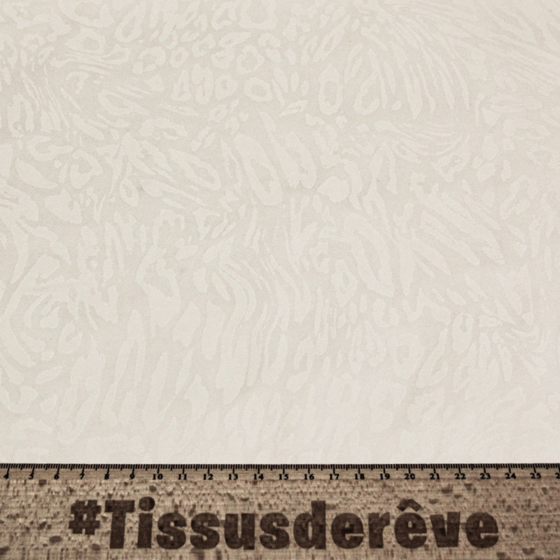 Gabardine floquée coton & élasthanne...