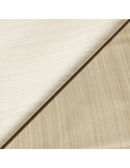 Satin duchesse - Rayé beige