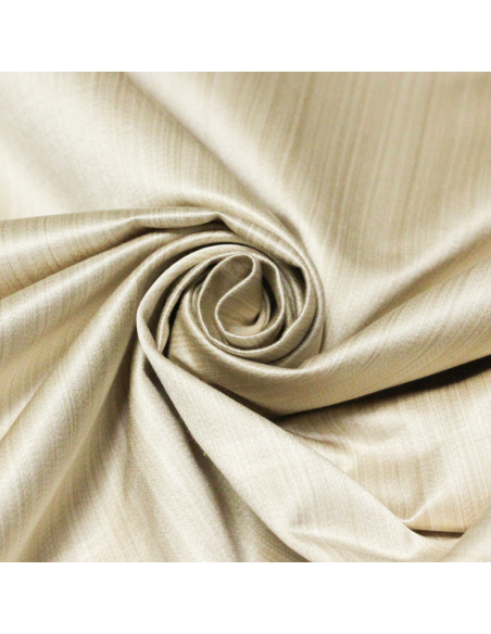 Satin duchesse - Rayé beige