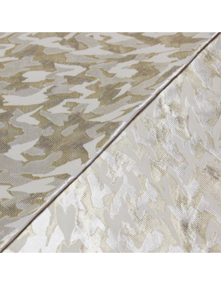 Jacquard - Camouflage beige et doré