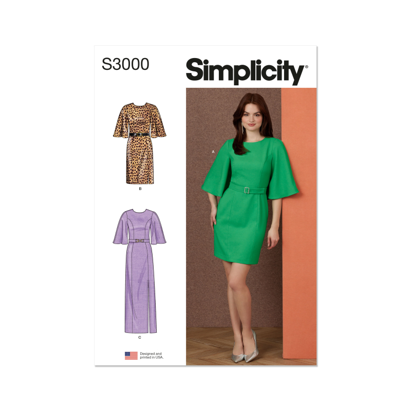 Patron Simplicity 3000.BB (48-56) - Robe ajustée 3 longueurs