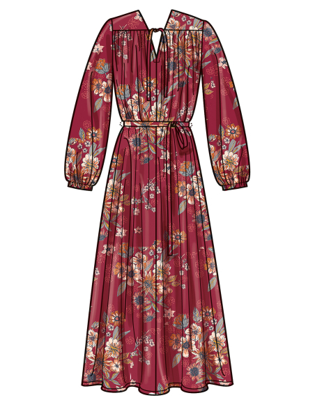 Patron Simplicity 3001.K5 (36-44) - Robes à encolure en V