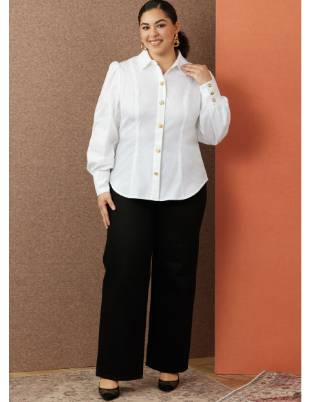 Patron Simplicity 3002.M1 (38-46) - Blouse boutonnée devant