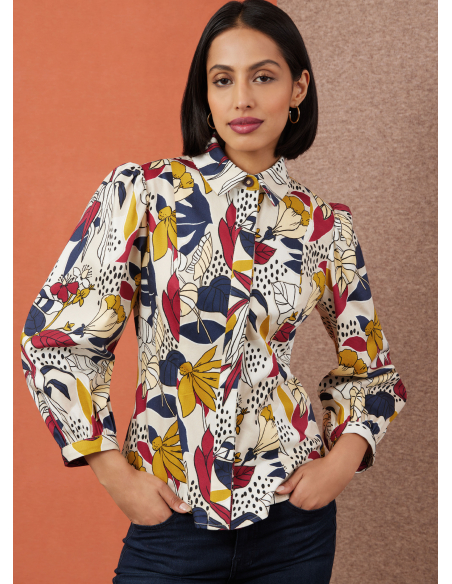 Patron Simplicity 3002.W2 (48-56) - Blouse boutonnée devant