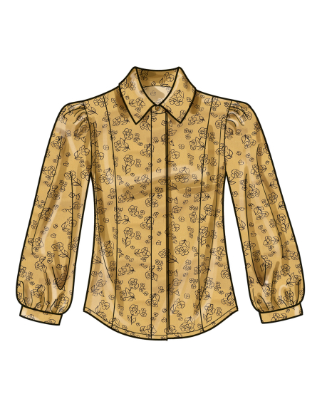Patron Simplicity 3002.W3 (58-66) - Blouse boutonnée devant