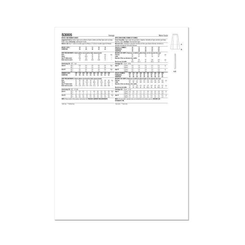 Patron Simplicity 3005.W3 (58-66) -...