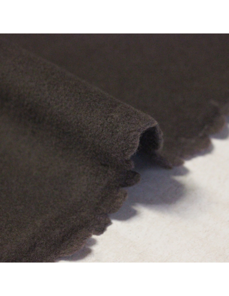 Velours de laine vierge & cachemire - Marron