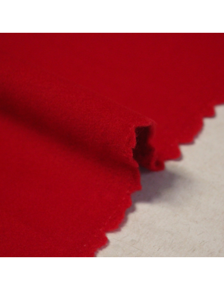 Velours de laine vierge & cachemire - Rouge
