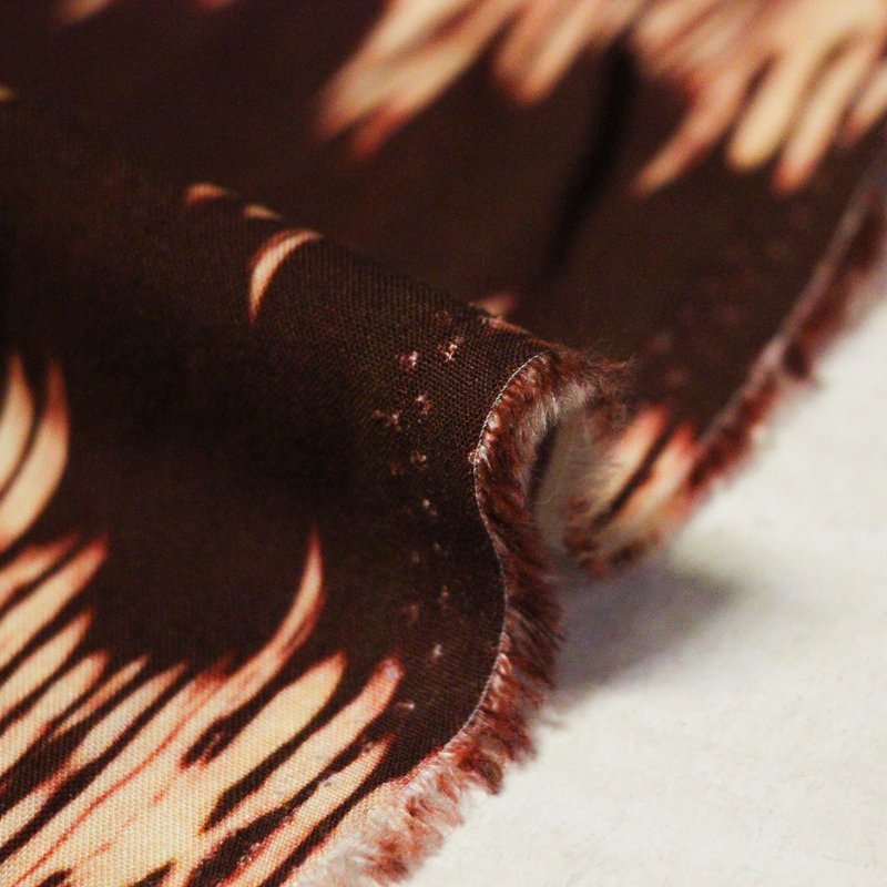 Étoffe 100% viscose - Onde blanche...