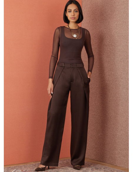 Patron Simplicity 3006.K5 (36-44) - Pantalon wrap avant, ceinture & poches