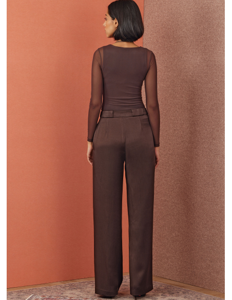 Patron Simplicity 3006.Y5 (46-54) - Pantalon wrap avant, ceinture & poches