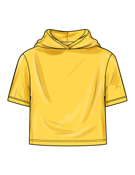 Patron Simplicity 3013.A (6 mois - 4 ans) - T-shirt à capuche et jean