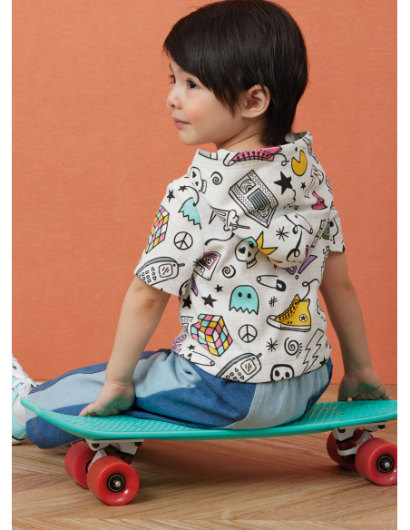 Patron Simplicity 3013.A (6 mois - 4 ans) - T-shirt à capuche et jean