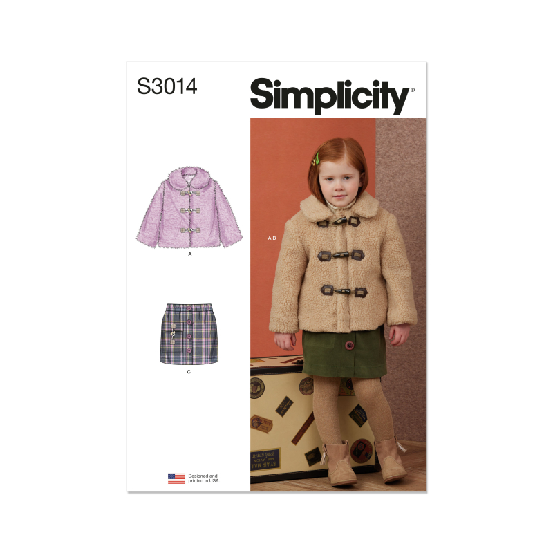Patron Simplicity 3014.A (3-8) - Veste détendue & jupes enfants