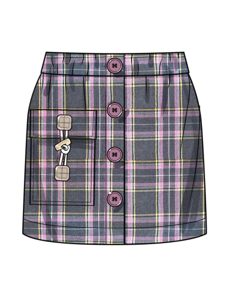 Patron Simplicity 3014.A (3-8) - Veste détendue & jupes enfants