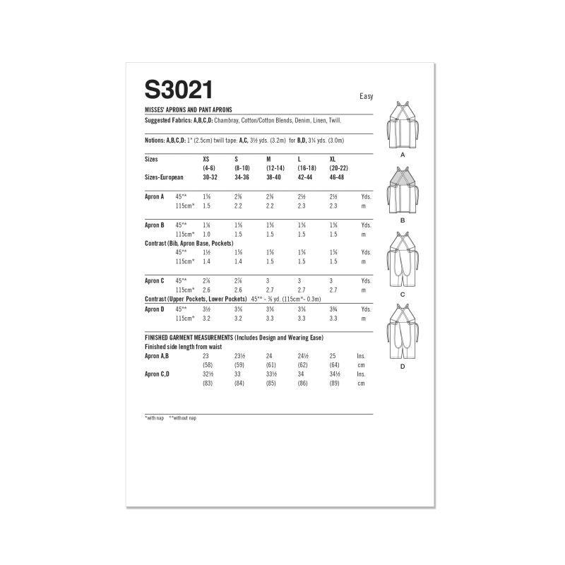 Patron Simplicity 3021.A (34-52) -...