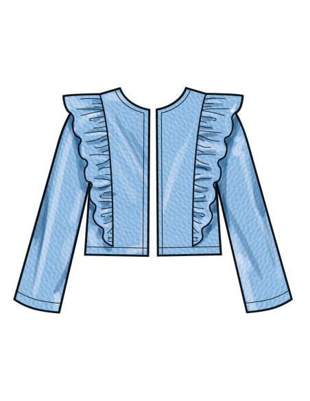 Patron Simplicity 3044.HH (3-6) - Ensemble enfant : veste à volants, hauts & jupes