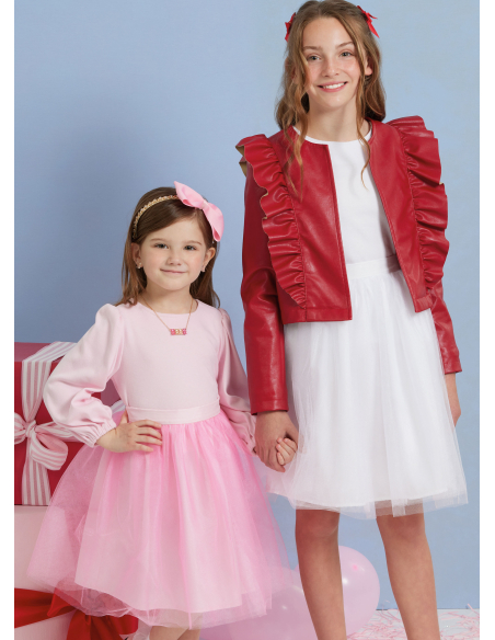 Patron Simplicity 3044.K5 (7-14) - Ensemble enfant : veste à volants, hauts & jupes