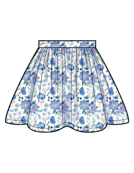 Patron Simplicity 3044.K5 (7-14) - Ensemble enfant : veste à volants, hauts & jupes