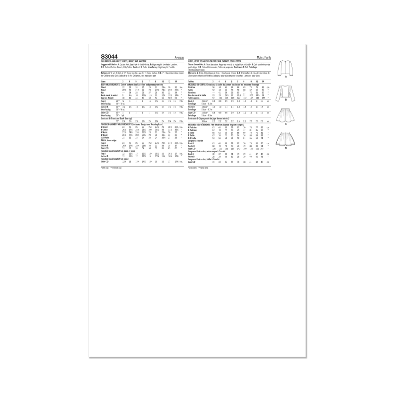 Patron Simplicity 3044.K5 (7-14) -...