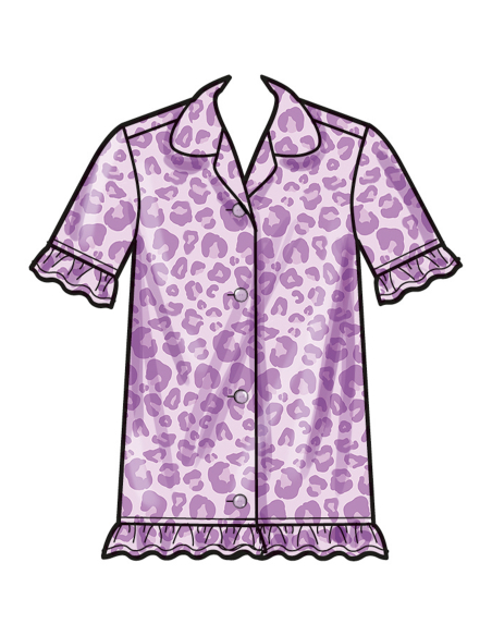 Patron Simplicity 3045.HH (3-6) - Ensemble lounge enfant : hauts, robe, shorts & pantalons