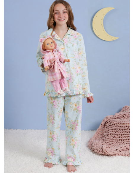 Patron Simplicity 3045.HH (3-6) - Ensemble lounge enfant : hauts, robe, shorts & pantalons